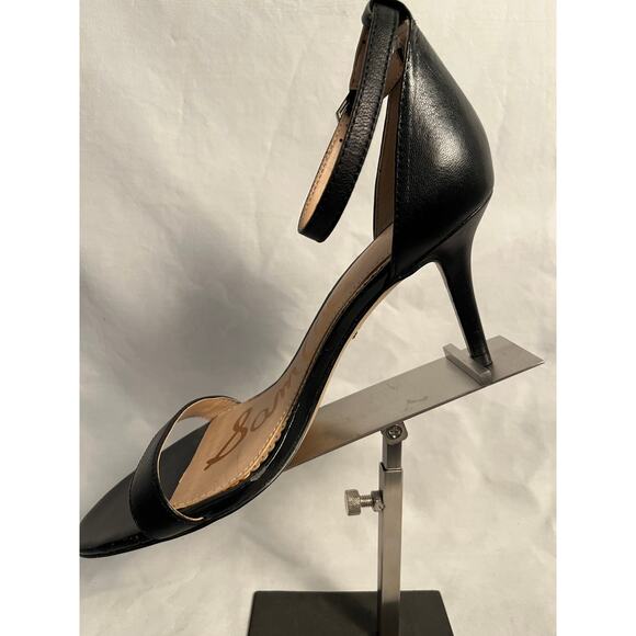 Sam Edelman Ankle Strap Heels Women’s 7.5 Black - Picture 2 of 6